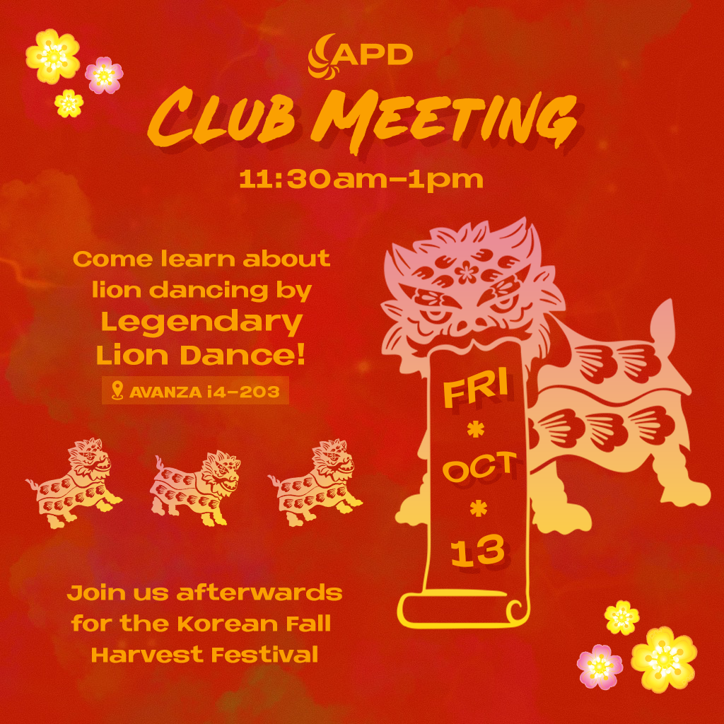 Lion dance meeting flyer